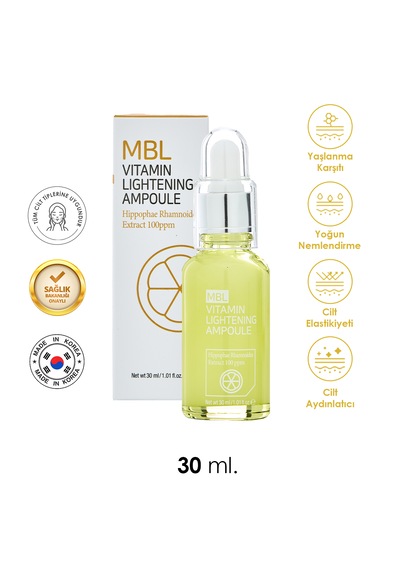 Leke Karşıtı Aydınlatıcı Konsantre C Vitamini Içerikli Cilt Serumu 30 Ml