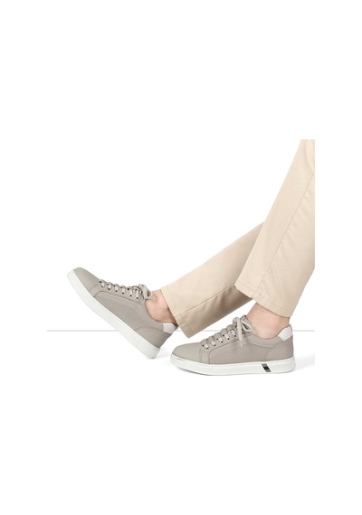 Erkek Gri Baskılı Kalın Tabanlı Sneaker