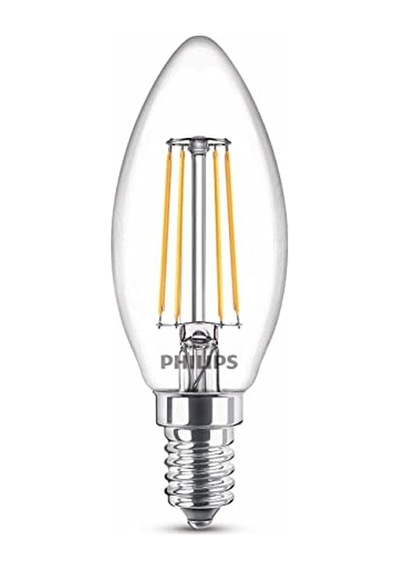 Led Classic 40w B35 Led Mum Filament Ampul, 2700k Sarı Işık, E14 İnce Duy, Dim Edilmez, 3'lü Ekopaket