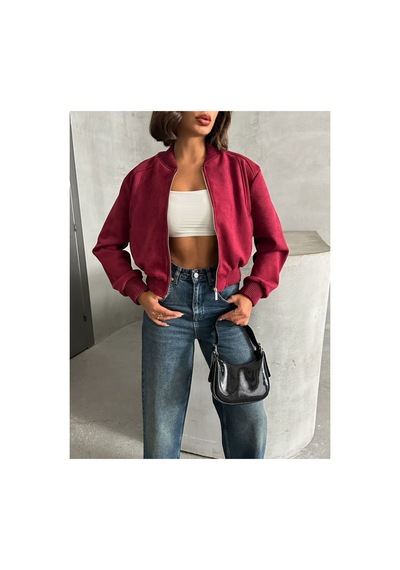 Verymoda Süet Mont F1809 Bordo