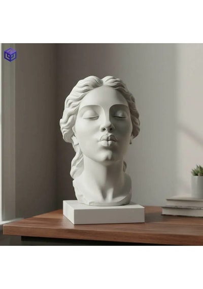 Modern Öpücük Heykeli - Dekoratif Şık Tasarım Obje