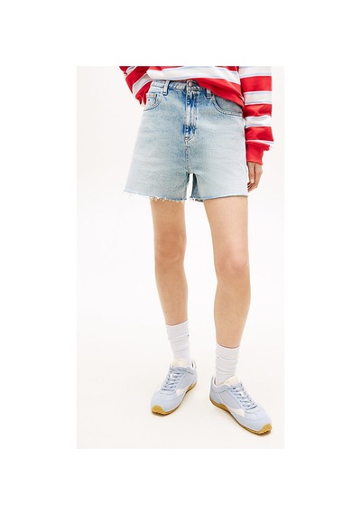Tommy Hilfiger Kadın Mom Şort-16314 Açık Mavi