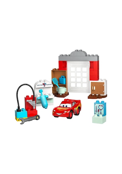 LEGO® DUPLO® │ Disney ve Pixar Arabalar McQueen’in Doc’un Garajını Ziyareti 10456 - 2 Yaş ve Üzeri Çocuklar için Oyuncak Yapım Seti (35P)