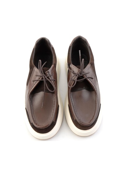 Bambi Kahve Kahve Süet Hakiki Deri Erkek Sneaker E01401023043