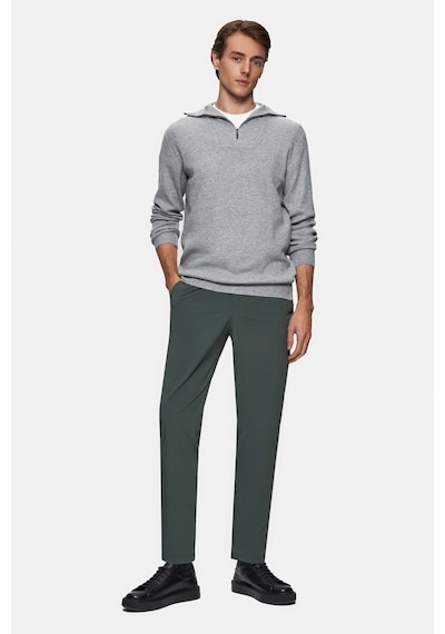 Twn Slim Fit Gri Düz Örgü Kazak 3ec0622567761 301
