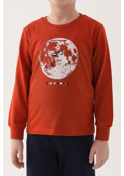 Rolypoly Roly Poly 3205 Moon Erkek Çocuk Uzun Kol Pijama Takım 001