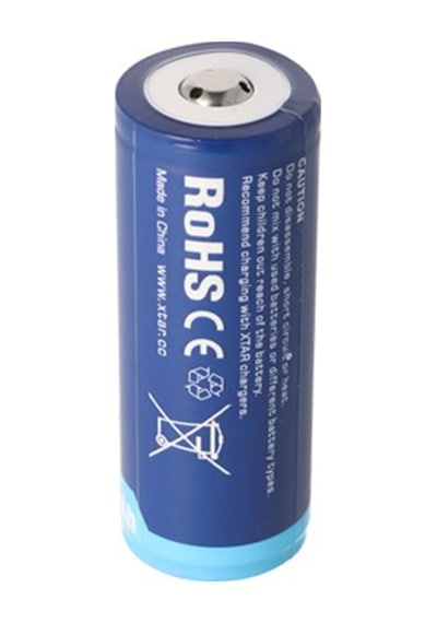Xtar 26650 5200Mah. 3.6V 3.7V Li Ion Pil. Pcb Korumalı. 26.5X