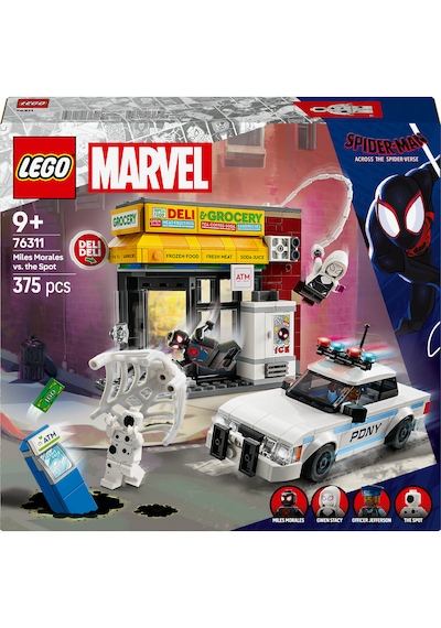 LEGO® Marvel Spider-Verse: Miles Morales, Spot'a Karşı 76311 - 9 Yaş ve Üzeri Süper Kahramanlı Yaratıcı Oyuncak Yapım Seti (375 Parça)