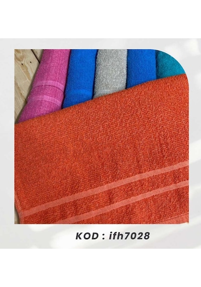 Bilmar El Ve Yüz Havlusu Ekonomik Okuluk 40 X 70 Cm X 6 Adet Çok Renkli
