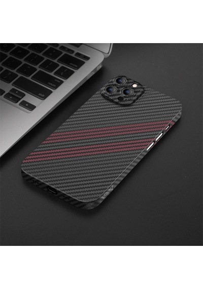 Hoco Apple Uyumlu iPhone 14 Pro 6.1 Kılıf Kevlar Texture Kamera Korumalı Tele