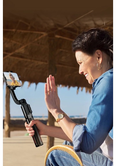 Ven-dens Vd-ss07 Bluetooth Kumandalı Selfie Çubuğu Ve Tripod, 90 Cm Uzatılabilir Gövde, 360 , Siyah