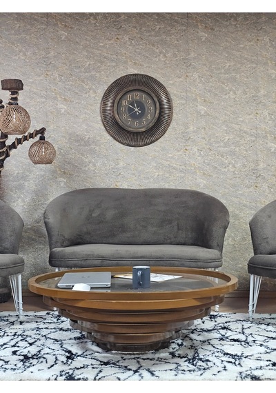 Zafir Teddy Takım Beyaz Boyalı Telli Ayak Çay Seti Koltuk - Berjer , Balkon, Salon, Ofis Kahverengi Zafir Teddy Takım Beyaz Boyalı Telli Ayak Çay Seti Koltuk - Berjer , Balkon, Salon, Ofis Kahverengi
