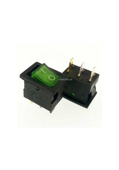 END - MİNİ IŞIKLI ANAHTAR (YEŞİL) ROCKER MRL1042
