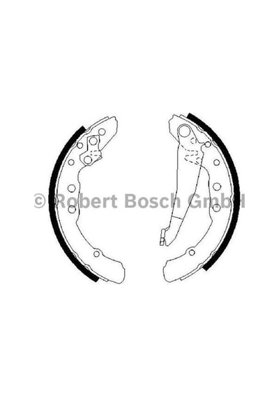 BOSCH 986487281 Kampana Balata Golf III 91- Passat 88- Caddy II 95-04 / 80 100 / Inca 95- 230X40