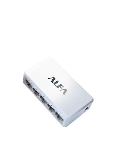 Alfanet S105 5 Port 10/100 Mbps Desktop Fast Ethernet Switch Beyaz