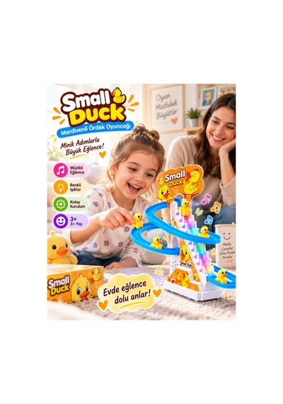 Dön Dolaş Ördekler Işıklı Müzikli Merdiven Small - 922828580