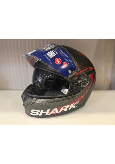 Kask Shark Rıdıll 2 Speed-vıb Matte Black Anthracite Red Siyah/kırmızı
