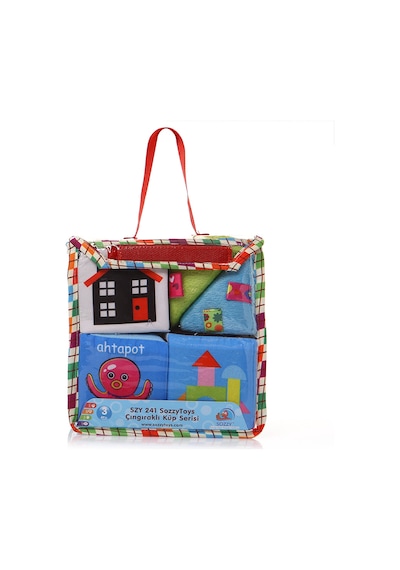Sozzy Toys Çıngıraklı Renkli Küpler-B