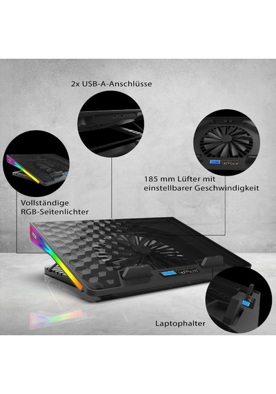 Inca Inc-608gms Arrax Serıes Bıg Fan Rgb Frame Lcd Panel 7 Rgb Mode 5 Steps 13 18 Gamıng 2 Usb Bağlantı Noktası Hava Diğer