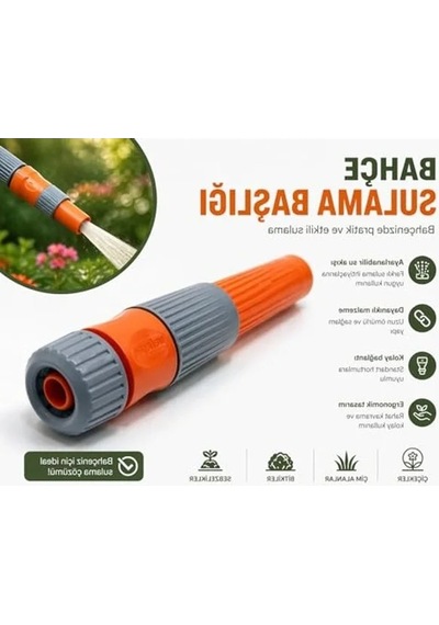 Ayarlanabilir Bahçe Hortum Ucu, 1/2 İnç Sulama Çözümleri İçin