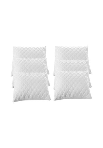 Inter Z 12 Adet 50x70 Cm Kapitoneli Fermuarlı Tela Yastık Koruyucu Alez Beyaz