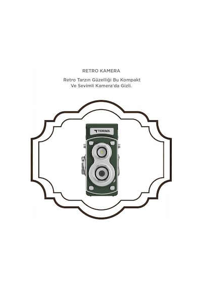 Torima CMR44 Mini Retro Dijital Fotoğraf Makinesi Yeşil