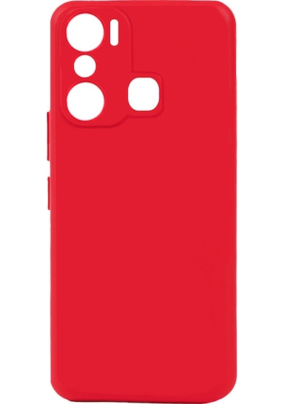 İnfinix Hot 20i Kılıf Zore Biye Silikon Kırmızı