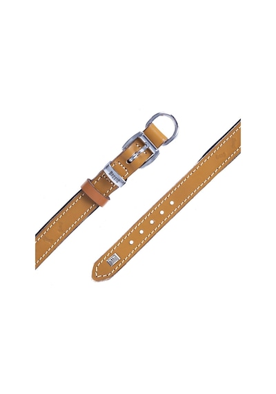 Doggie Deri Kemik Desenli Boyun Tasması M 2x35-40 CM Camel