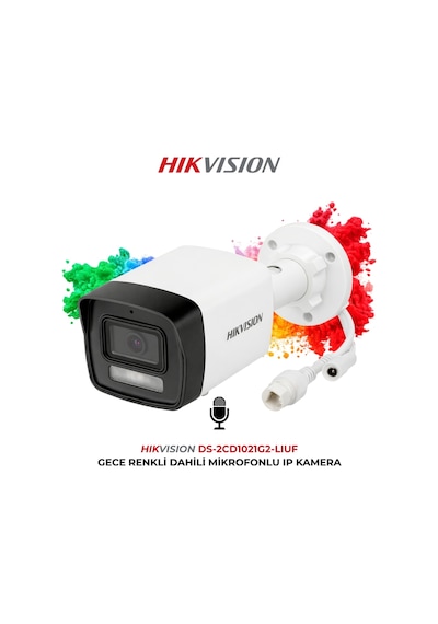 Ds-2cd1021g2-lıuf 2mp 2.8mm Poe Mikrofonlu Güvenlik Kamerası