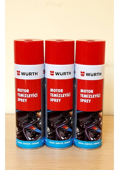 Würth Hızlı Motor Temizleme Spreyi  500 Ml 3'lü Set