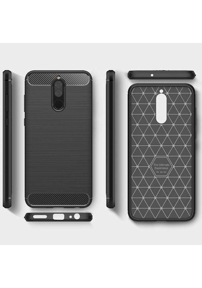 Huawei Mate 10 Lite Kılıf Zore Room Silikon Kapak Gri