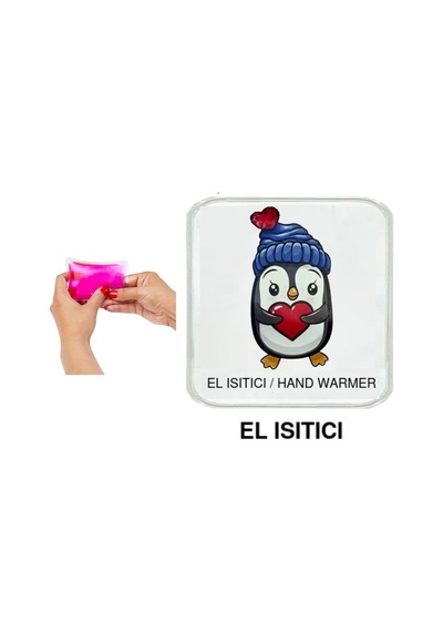 Sıa Penguen Cep Sobası,el Isıtıcı,sıcak Su Torbası Pvc 10x9,5cm Çok Renkli