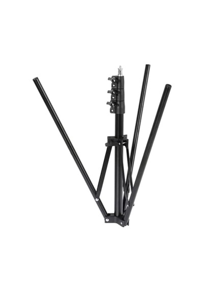 Ls-200f Işık Ayağı 200cm, 4 Kademeli Katlanabilir Light Stand, Metal Gövde, Softbox Led Ve Stüdyo Işıkları İle