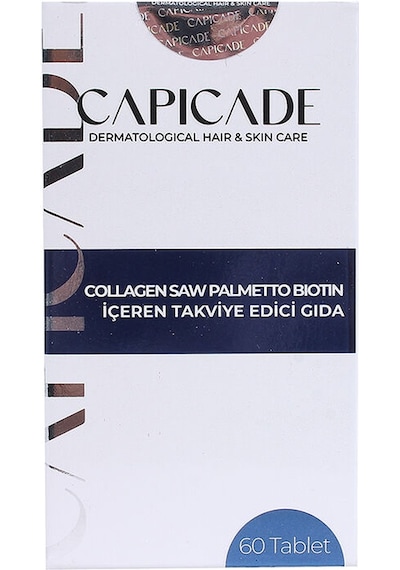 Capicade Collagen Saw Palmetto Biotin İçeren Takviye Edici Gıda 60 Tablet