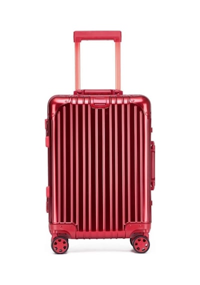 Monat Luggages Monnat Al-01 Alüminyum Kırmızı Büyük Boy Valiz Diğer