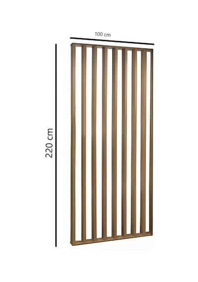 100cm X 220cm Masif Ahşap Çıtalı Paravan Oda Ayırıcı Seperatör Duvar Dekor 100cm X 220cm