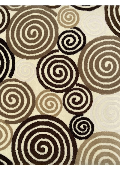 Saray Kesme Halı 10952 A 80x330 Kahve Krem 3 Metre Yolluk