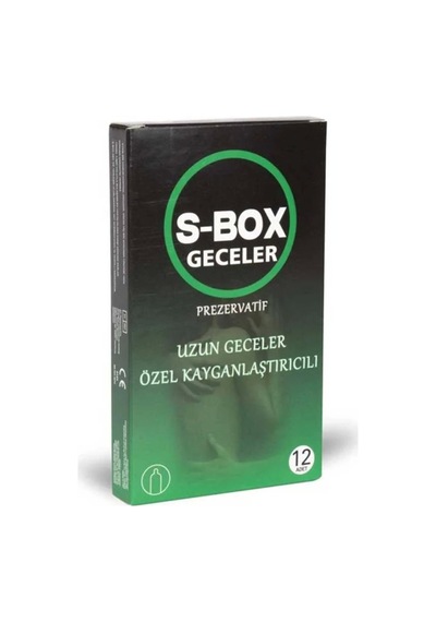 S-box Özel Kayganlaştırıcılı Prezervatif 12&apos Li