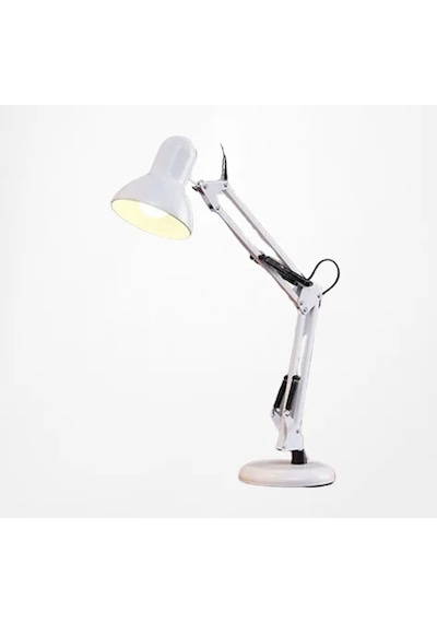 Nisa Luce Akrobat Masa Lambası Beyaz E27 Duylu