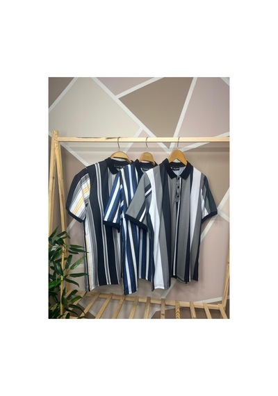 Mfz Giyim Erkek 3'lü Kısa Kollu Slim Fit Polo Yaka Pamuklu Dijital Baskılı Desenli Likralı Mavi Gri T-shirt Mavi-gri Mfz Giyim Erkek 3'lü Kısa Kollu Slim Fit Polo Yaka Pamuklu Dijital Baskılı Desenli Likralı Mavi Gri T-shirt Mavi-gri