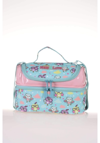 Kids & Love Owl Rugan Hologram Beslenme Çantası 24x15x15 L7070 Çok Renkli