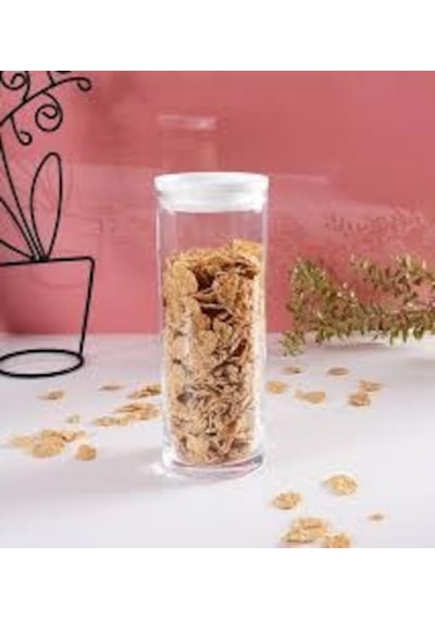 43756 2 Adet Breakfast Club Beyaz Kapaklı Kavanoz 1230 Cc Beyaz