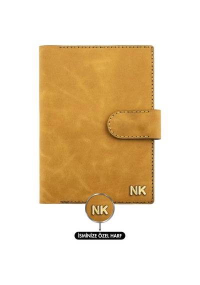 A5 Defter Ve Ajanda Kılıfı - %100 Rainbow Deri - Ko10001 - Hardal Sarısı Hardal Sarısı