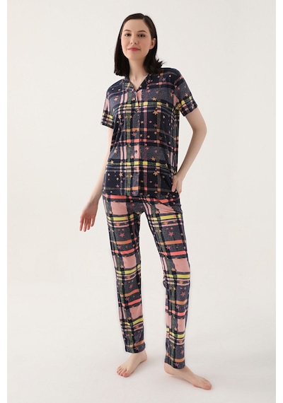 Arnetta Arnetta Lacivert Kadın Gömlek Pijama