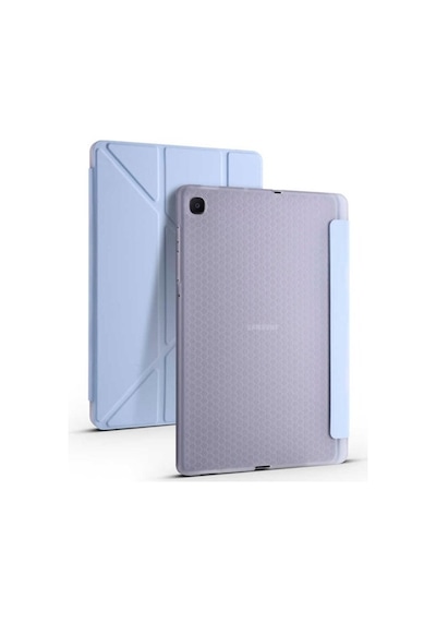 Galaxy Uyumlu Tab S6 Lite P610 Kılıf Zore Tri Folding Smart With Pen Sta