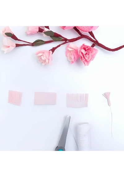 Italyan Krapon Kağıdı No:210 - Pembe - Pink 60 Gr. 50x250 Cm