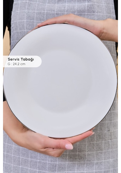 Karaca  Fine Pearl Fame 26 Parça 6 Kişilik Kahvaltı Takımı Platin