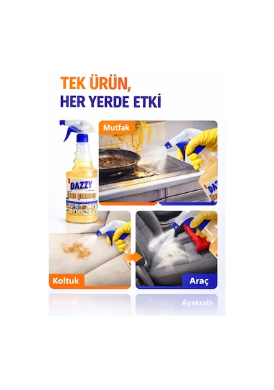Leke Çıkarıcı Ve Genel Temizleyici 500 Ml Çok Amaçlı Güçlü Temizlik Spreyi