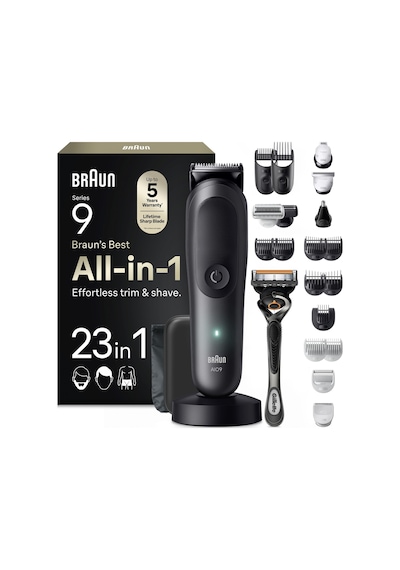 Braun Hepsi Bir Arada Series 9, 23 Ü 1 Arada Tıraş Kiti, Problade, Bodygentle Modu, Aıo9520