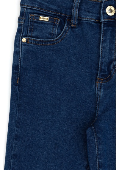 U.S. Polo Assn. Kız Çocuk Mavi Skinny Fit Yüksel Bel Jean Pantolon 50314316-DN0022 U.S. Polo Assn. Kız Çocuk Mavi Skinny Fit Yüksel Bel Jean Pantolon 50314316-DN0022